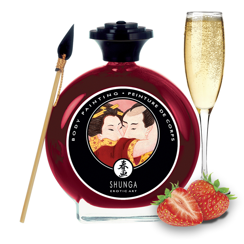 Edible Body Painting - Sparkling Strawberry Wine