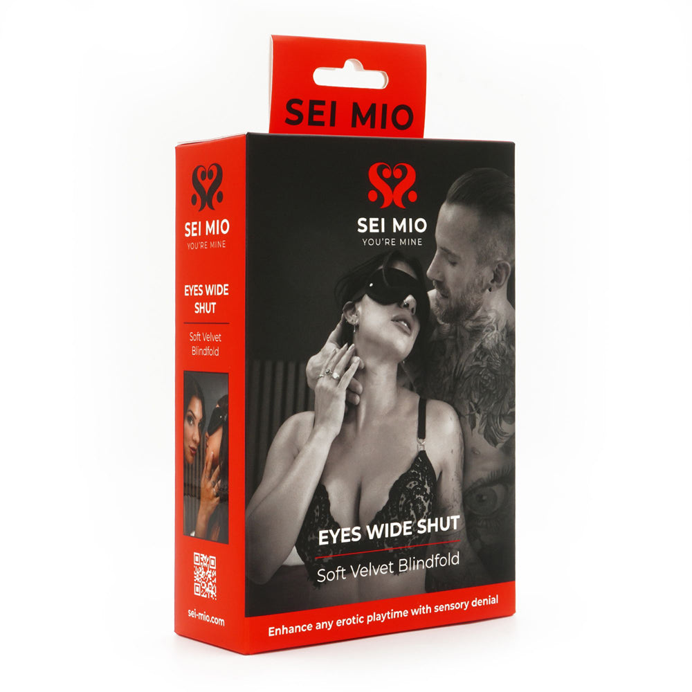 SEI MIO Eyes Wide Shut Velvet Blindfold