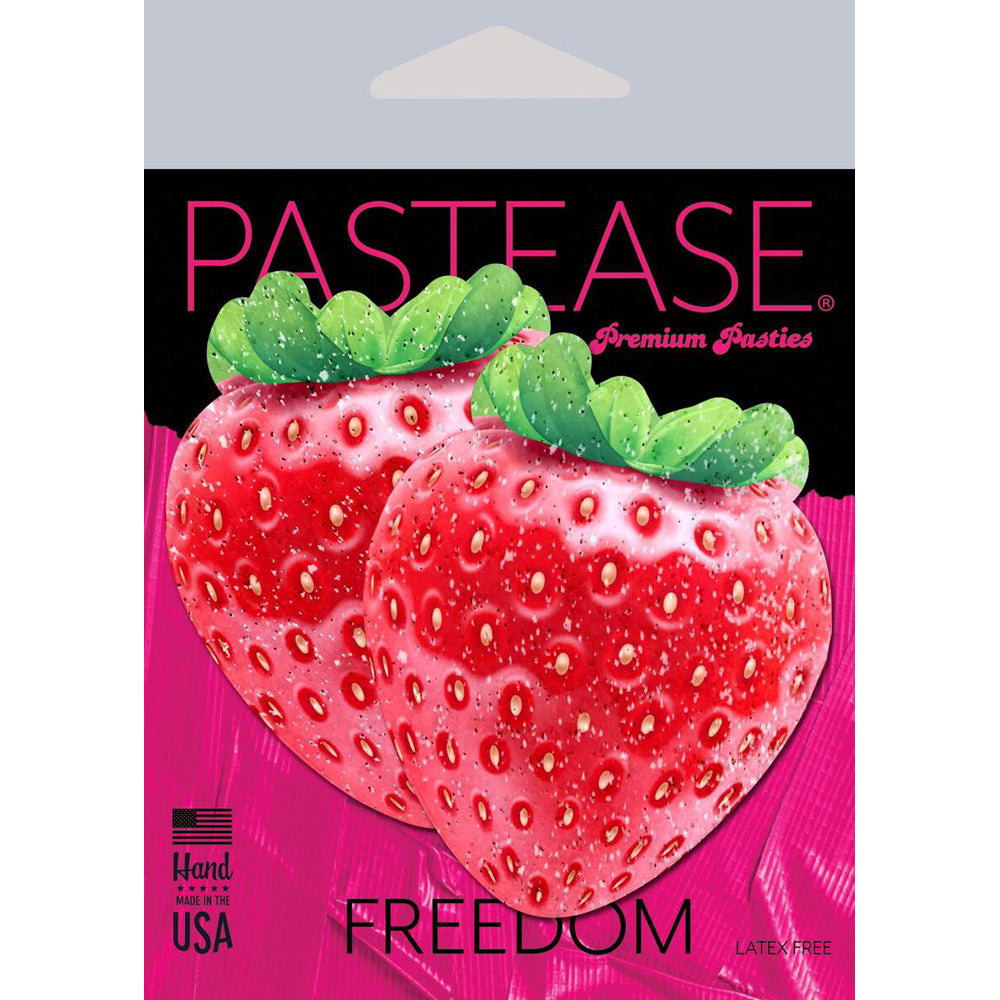 Strawberry: Sparkly Red & Juicy Berry Nipple Pasties