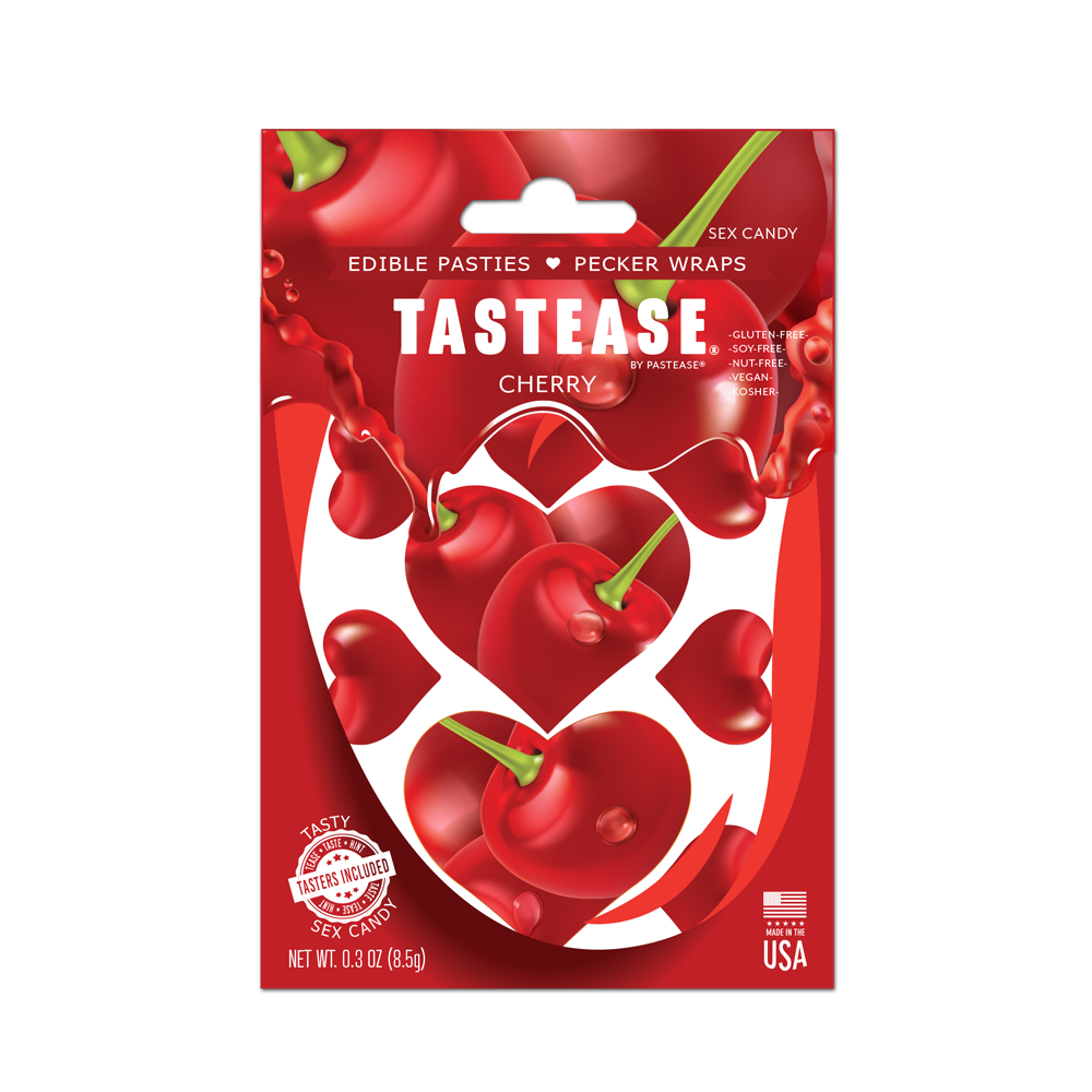 Tastease: Edible Pasties/Pecker Wrap - Cherry