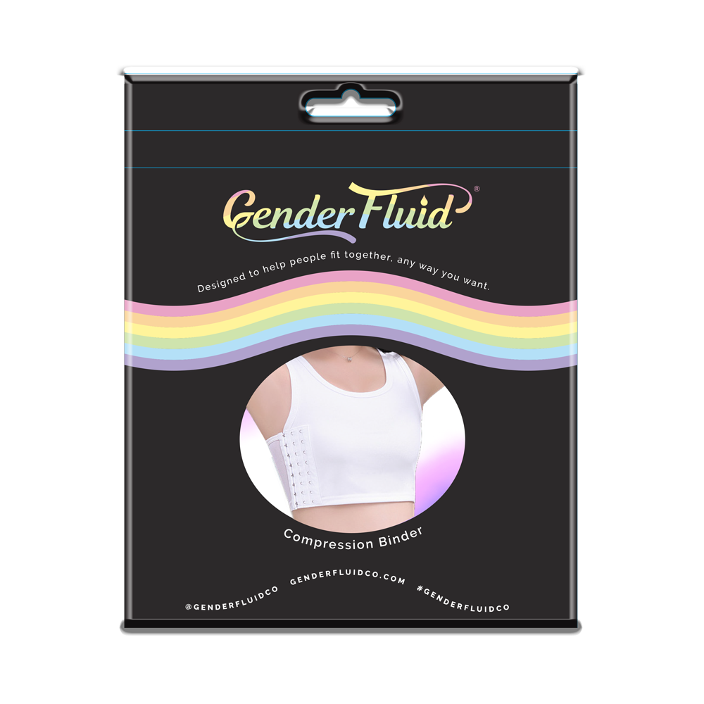 Gender Fluid Chest Binder White - XLarge