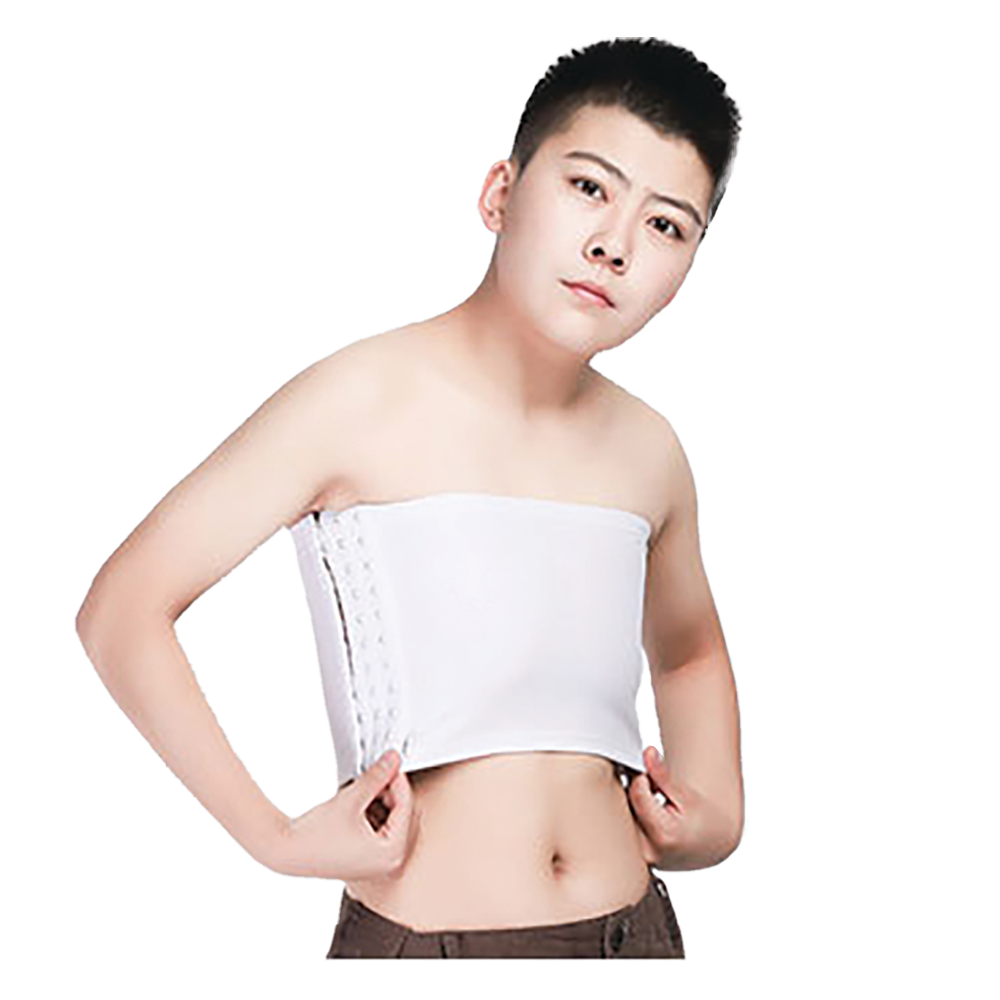 GF Strapless Chest Binder - White Medium