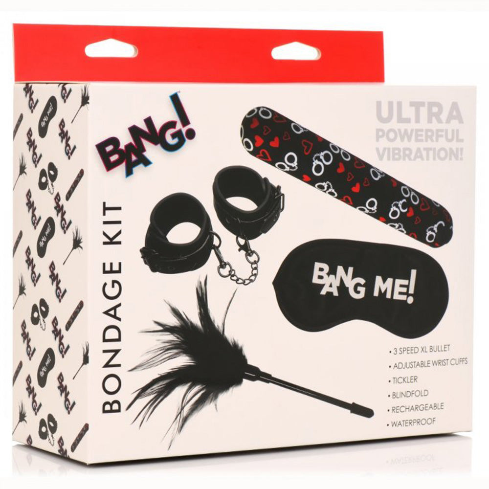 Bondage Kit - XL Bullet, Cuffs, Tickler*