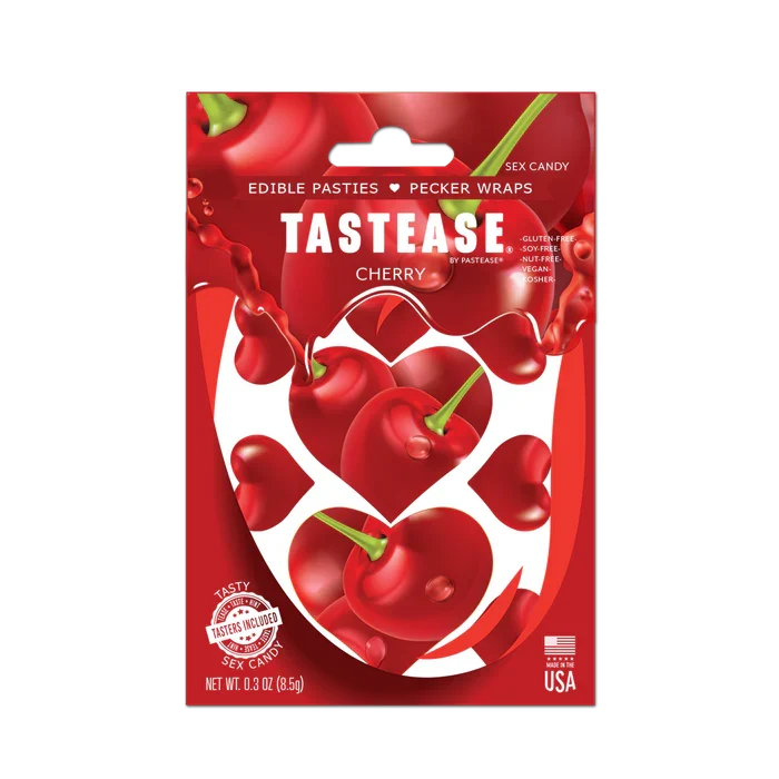 Tastease: Edible Pasties/Pecker Wrap - Cherry