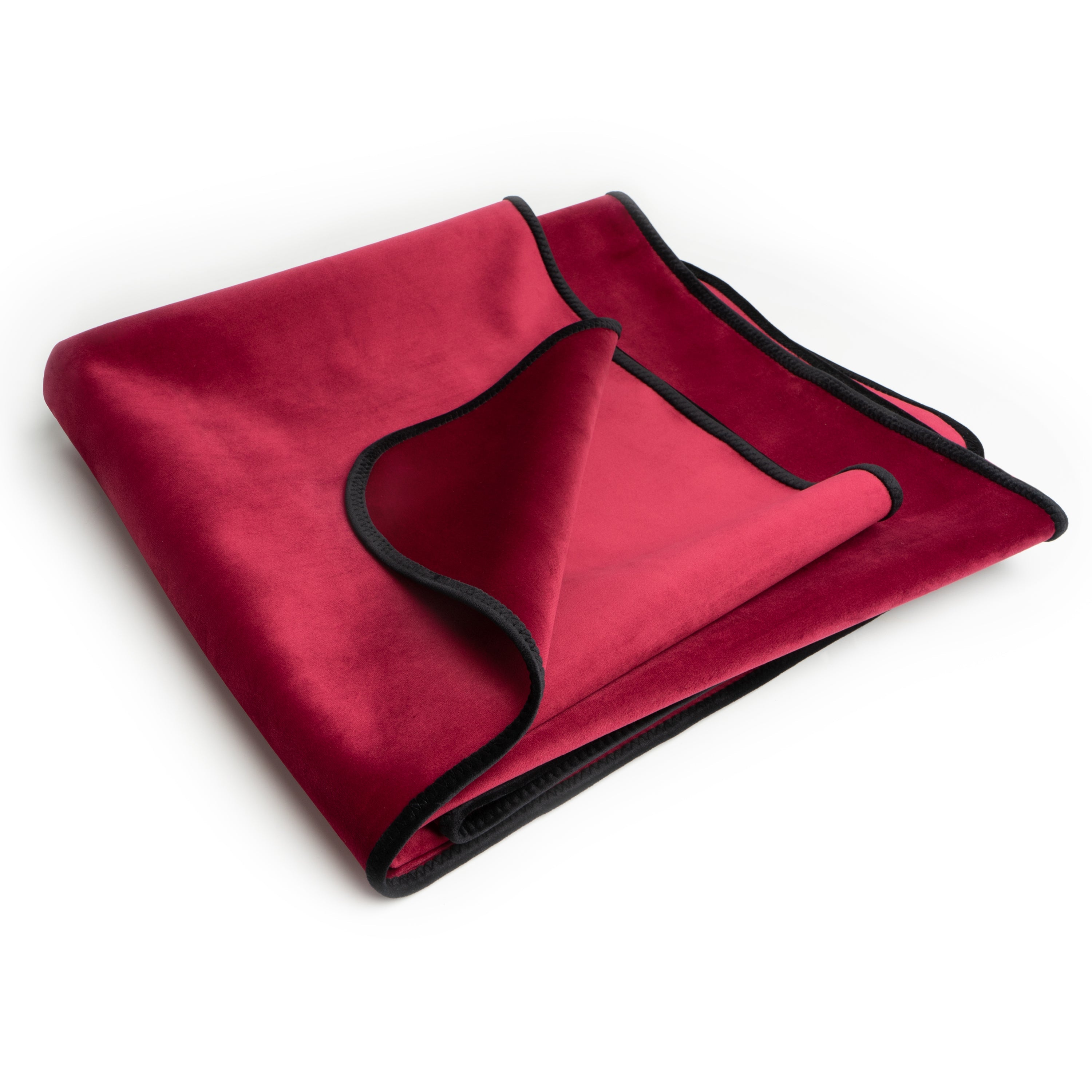 Fascinator Throw Merlot Microvelvet - Mini