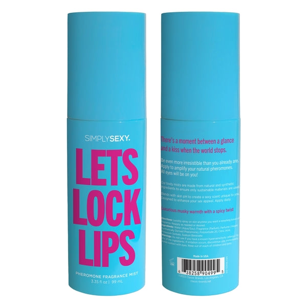 PHEROMONE BODY MIST - LET'S LOCK LIPS - 3.35 floz | 99m