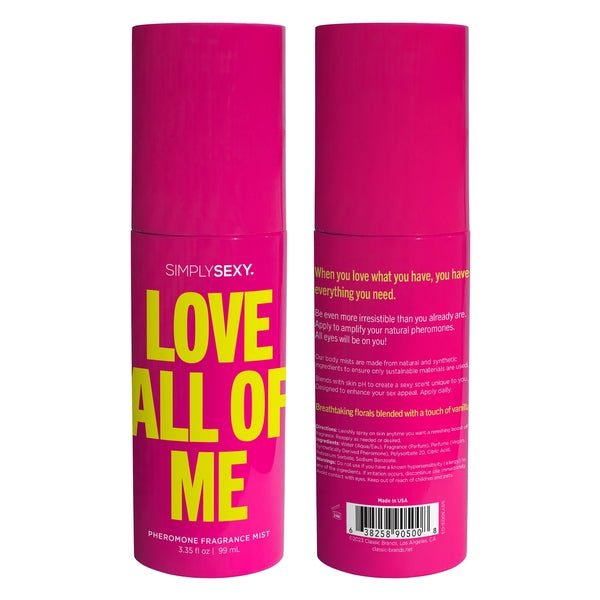 PHEROMONE BODY MIST - LOVE ALL OF ME - 3.35 floz | 99mL