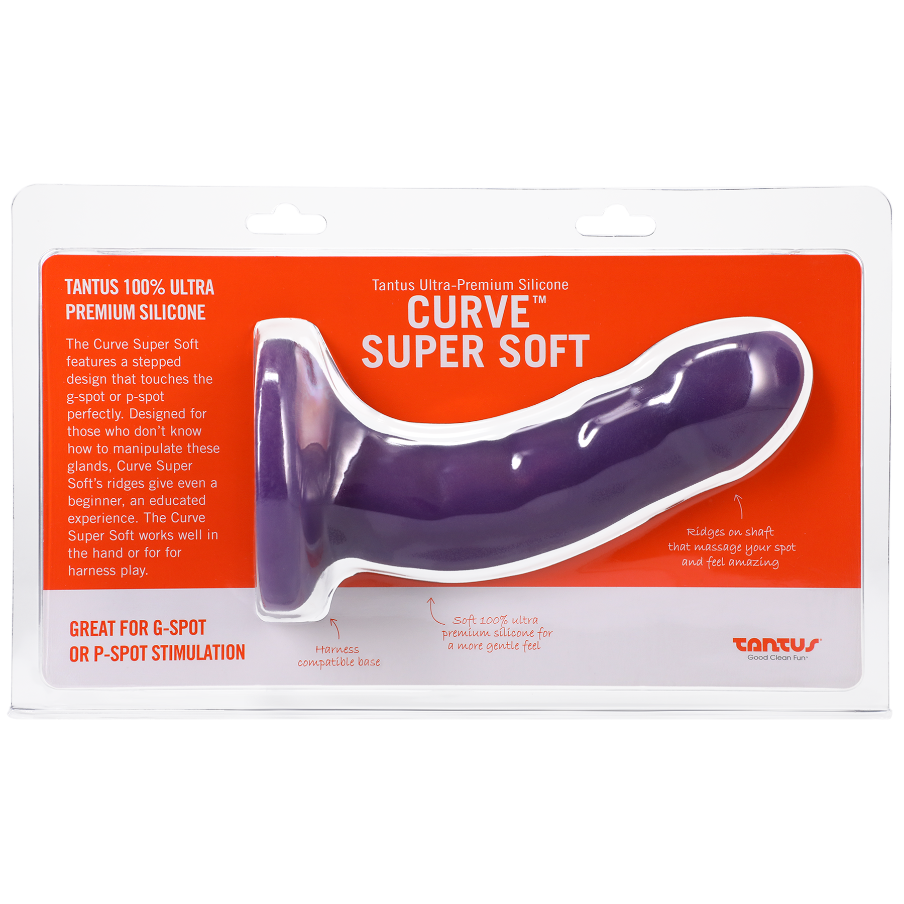 Silicone Curve Dildo Amethyst