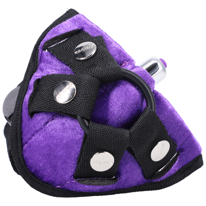 Velvet Vibrating Harness Lilac