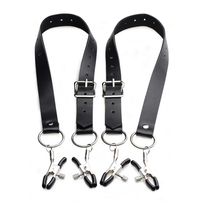 Labia Spreader Straps w Clamps