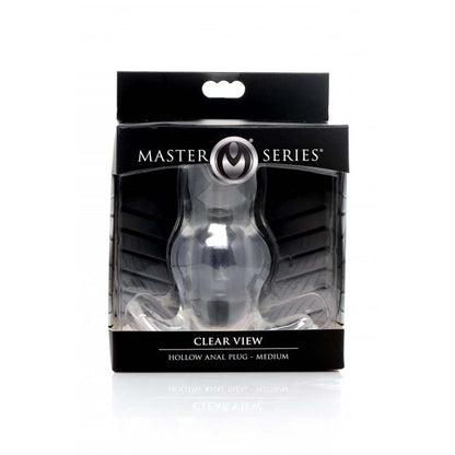 Clear View Hollow Anal Plug - Medium