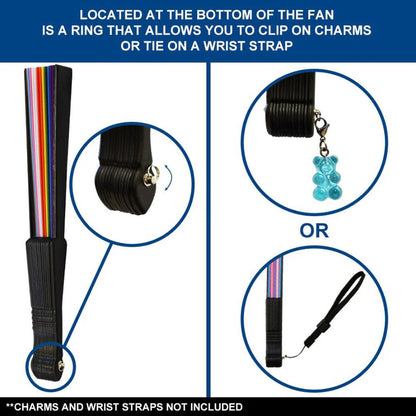 Progress Pride Hand Fan