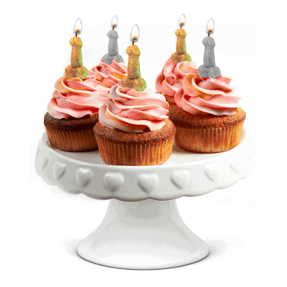 Glitterati Penis Candle Set 5pc