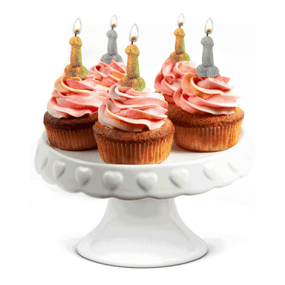 Glitterati Penis Candle Set 5pc