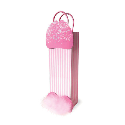 Pink Penis Gift Bag with feather balls