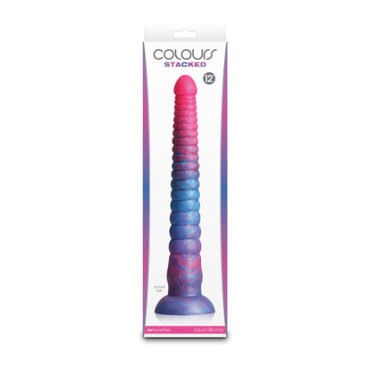 Colours - Stacked - 12" Dildo - Pink/Blu