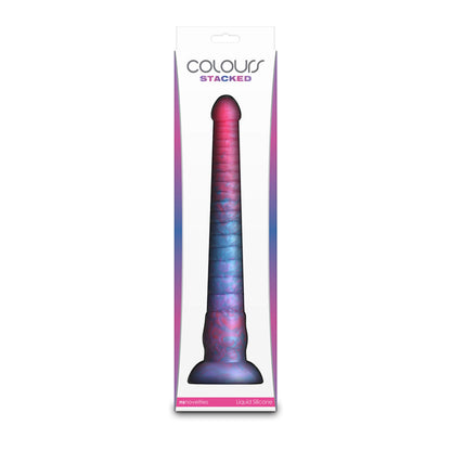 Colours - Stacked - 12" Dildo - Pink/Blu