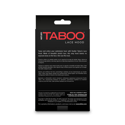 Hustler Taboo - Lace Hood - Black