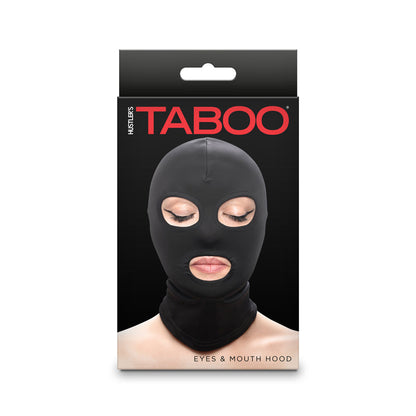 Hustler Taboo - Eyes & Mouth Hood  Black