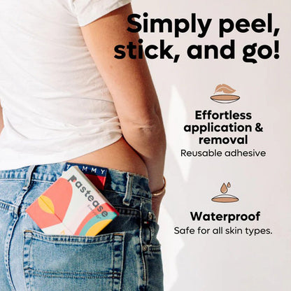 Pastease Everyday® Silicone Reusable Adhesive Nipple Covers w Travel Box - Bloom - Small (A-C cups)
