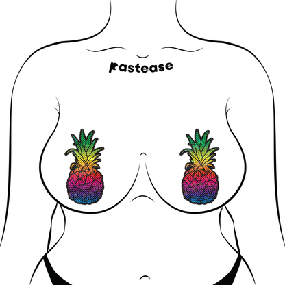 Rainbow Pineapple Sparkling Pasties