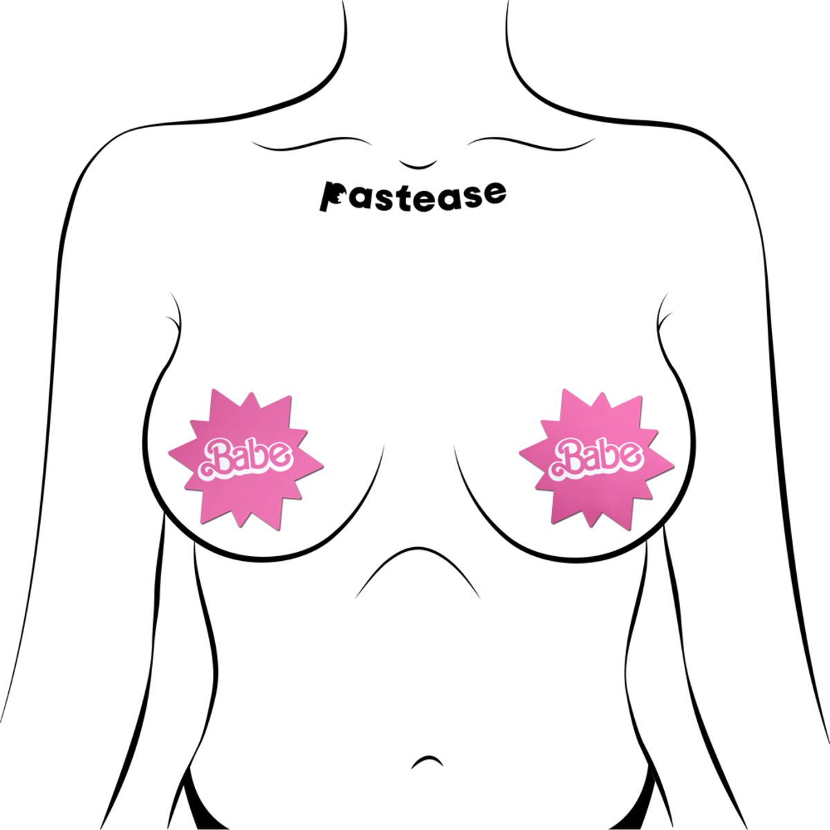 'Babe' Doll Pink Sunburst Pasties