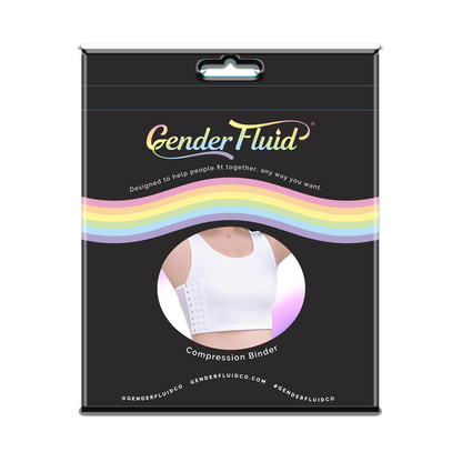 Gender Fluid Chest Binder White - XLarge