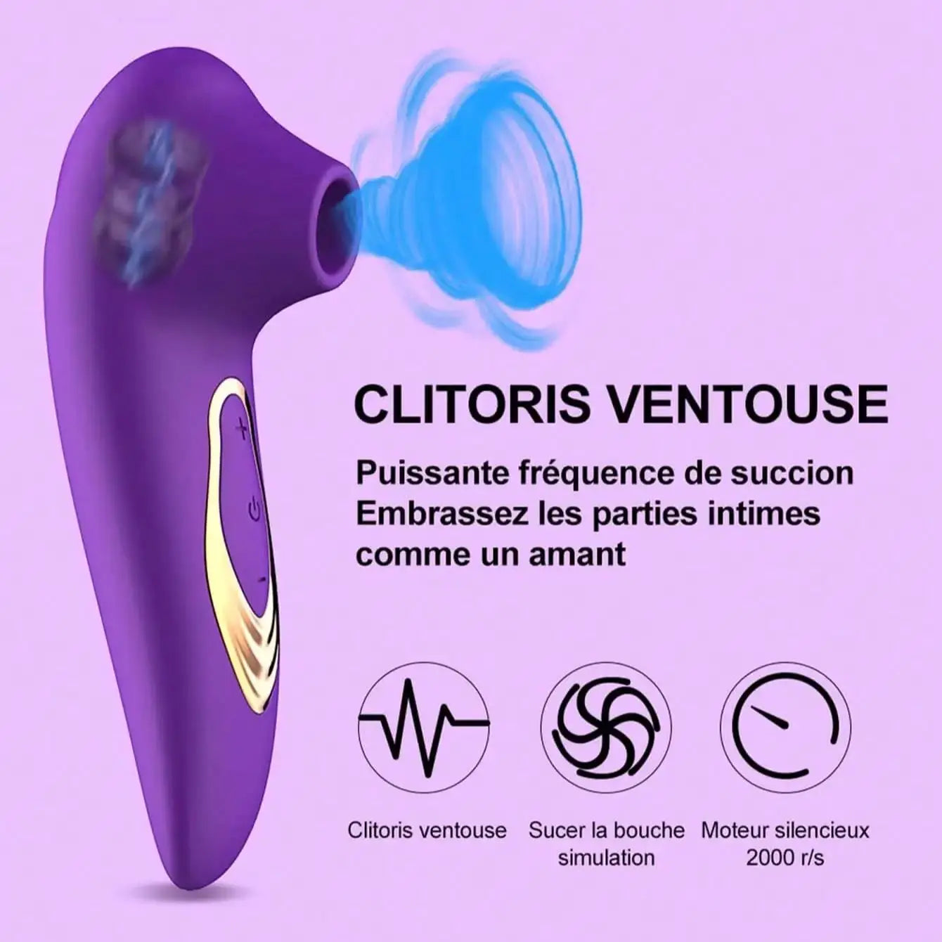 Silicone Suction Vibrators 10 Modes