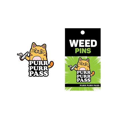 Enamel Pin: Purr Purr Pass