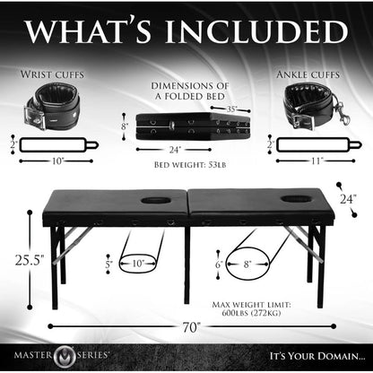 Extreme Bondage Massage Bed