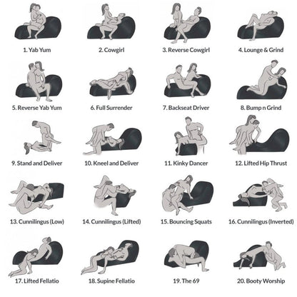 Kinky Couch Sex Chaise Lounge w Pillows