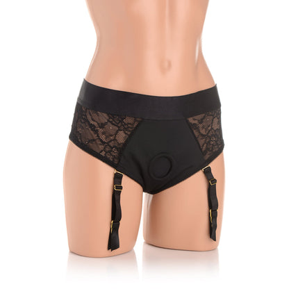Seductress L/XL Lace Crotchless Harness*