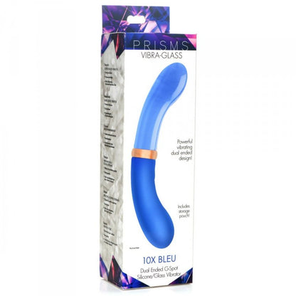 10X Dual End G-Spot Silicone/Glass Vibe*