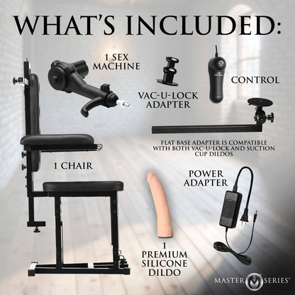 Enforcer Chair with Sex Machine