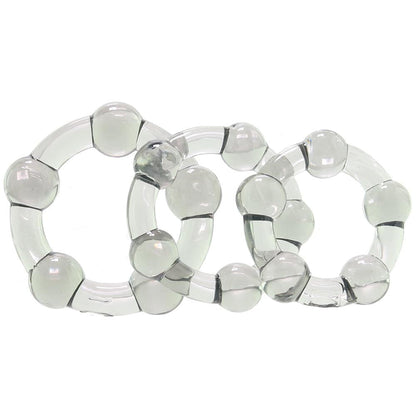 Zero Toler-Three Amigos Beaded Rings 3pc
