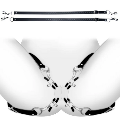 Labia Spreader Straps w Clamps