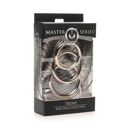 MS Trine Steel Ring Set