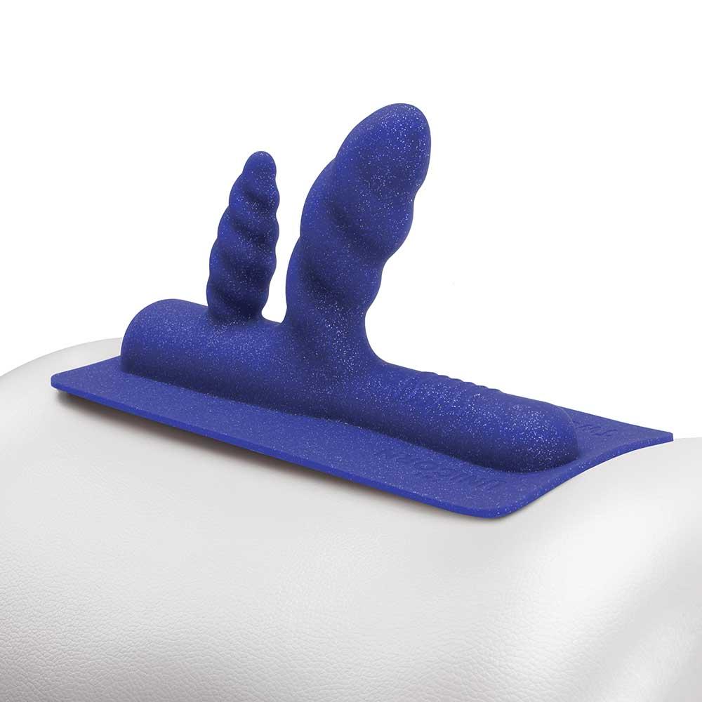 Two-Nicorn - Textured Double Penetration Attachment