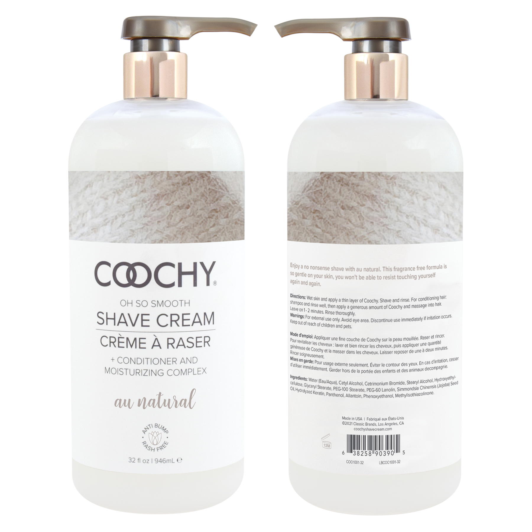 Shave Cream - Au Natural 32oz | 946mL