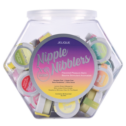 NIPPLE NIBBLERS Cocktail Pleasure Balm Assorted 3g Bowl of 36