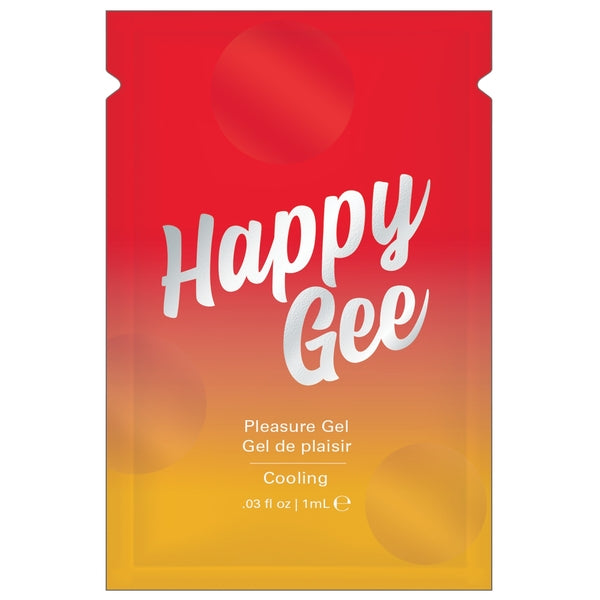 HAPPY GEE  COOLING PLEASURE GEL - FOIL - 0.03 fl oz | 1 mL