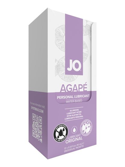 JO Agape Lubricant Foil Display Box 12 x 10mL