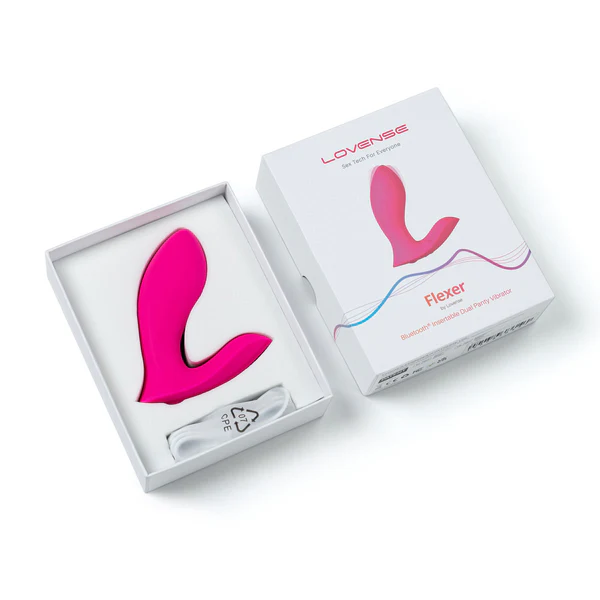 FLEXER BLUETOOTH INSERTABLE DUAL PANTY VIBRATOR - PINK