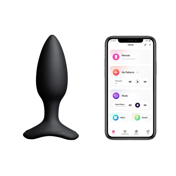 HUSH 2 1.5" BLUETOOTH BUTT PLUG - BLACK