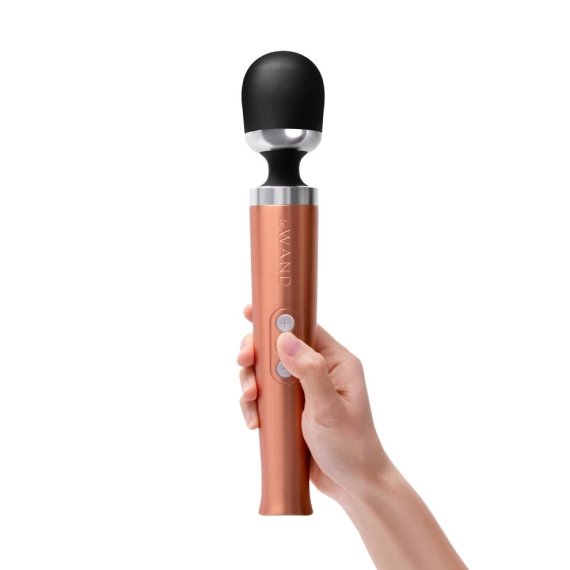 Die Cast Rechargeable Vibrating Massager - Rose Gold