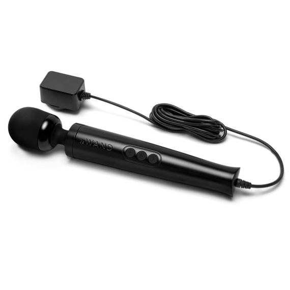 Die Cast Plug-In Vibrating Massager - Black