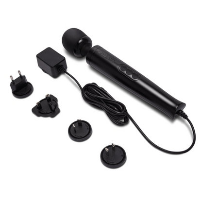 Die Cast Plug-In Vibrating Massager - Black