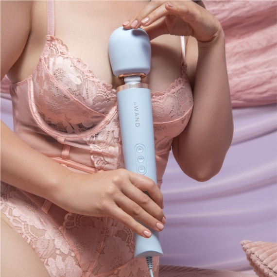 Plug-In Vibrating Massager - Sky Blue