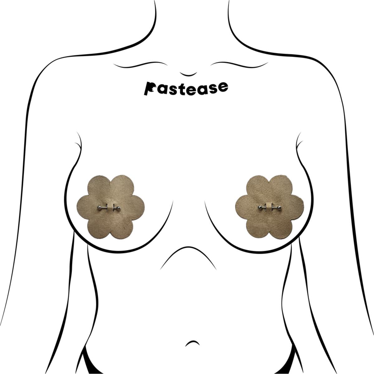 Pierced Nude Flower Petal w/ Barbell*