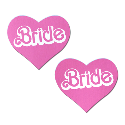 'Bride' Doll Pasties Pink Iconic Heart